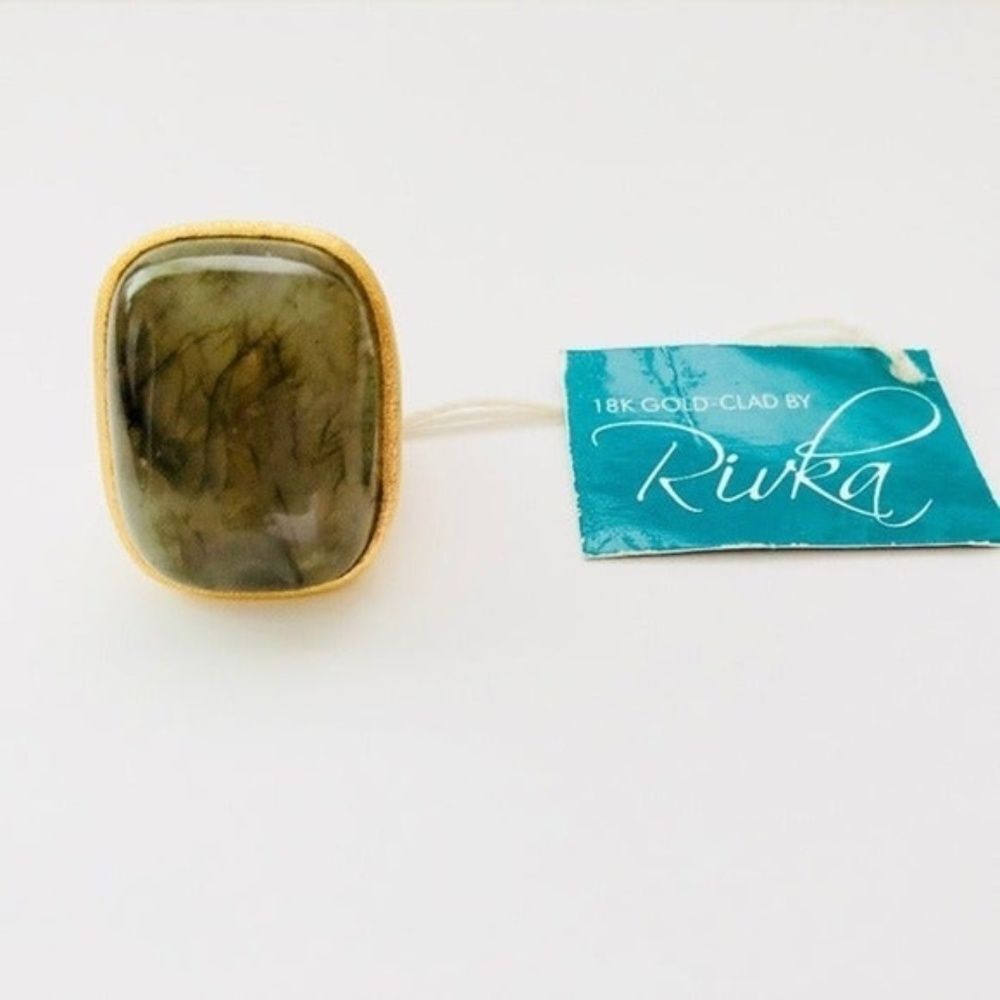 Rivka Friedman 18K Clad Labradorite Ring - Picture 2 of 6